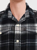 Men's Black Regular Fit Checkered Casual Shirt