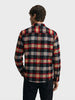 Men's Red Regular Fit Checkered Casual Shirt