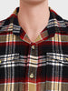 Men's Red Regular Fit Checkered Casual Shirt
