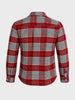 Men's Red Regular Fit Checkered Casual Shirt