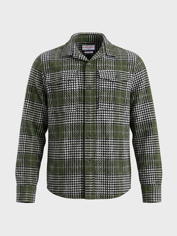 Men's Green Regular Fit Checkered Casual Shirt