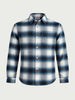 Men's Teal Regular Fit Checked Casual Shirt