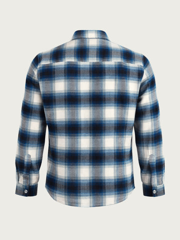 Men's Teal Regular Fit Checked Casual Shirt