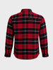 Men's Red Regular Fit Checked Casual Shirt