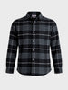Men's Black Regular Fit Checked Casual Shirt