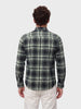 Men's Green Slim Fit Checkered Casual Shirts