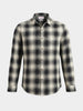 Men's Green Slim Fit Checkered Casual Shirts