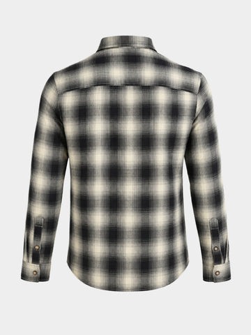 Men's Green Slim Fit Checkered Casual Shirts