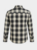Men's Green Slim Fit Checkered Casual Shirts