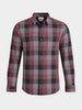 Men's Pink Slim Fit Checkered Casual Shirts