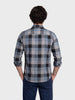 Men's Blue Slim Fit Checkered Casual Shirts
