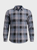 Men's Blue Slim Fit Checkered Casual Shirts