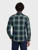 Men's Green Slim Fit Checkered Casual Shirts