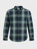 Men's Green Slim Fit Checkered Casual Shirts