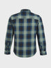 Men's Green Slim Fit Checkered Casual Shirts
