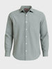 Men's Green Slim Fit Checked Formal Shirt