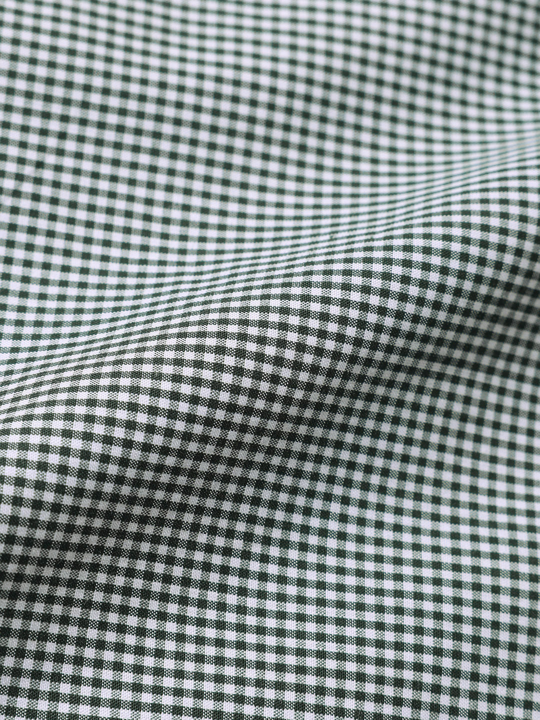 Men's Green Slim Fit Checked Formal Shirt