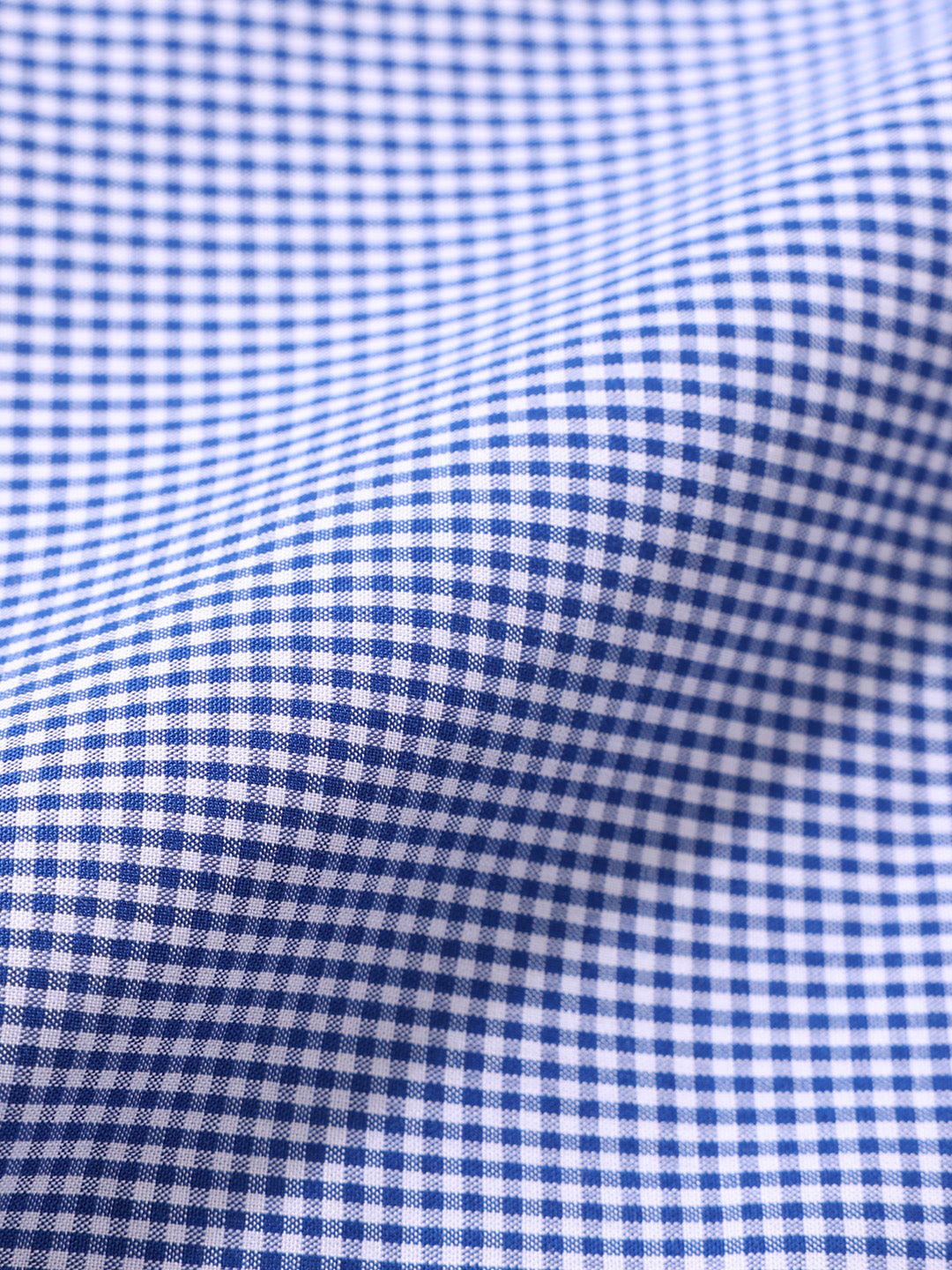 Men's Blue Slim Fit Checked Formal Shirt