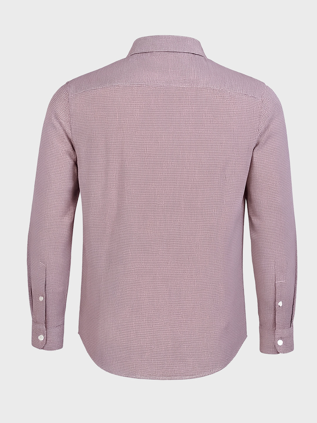 Men's Brown Slim Fit Checked Formal Shirt