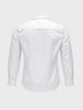 Men's White Slim Fit Solid Casual Shirt
