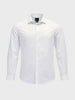 Men's White Slim Fit Solid Casual Shirt