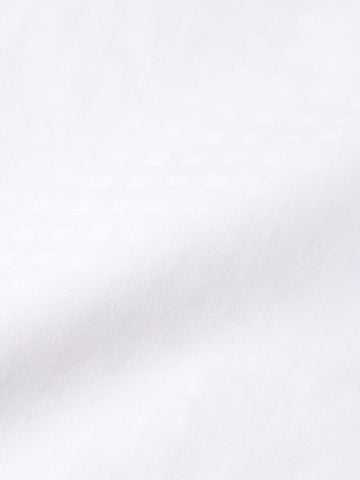 Men's White Slim Fit Solid Casual Shirt