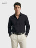 Men's Black Slim Fit Solid Casual Shirt