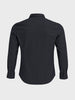Men's Black Slim Fit Solid Casual Shirt