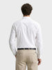 Men's White Slim Fit Solid Casual Shirt