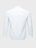 Men's White Slim Fit Solid Casual Shirt