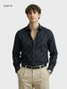 Men's Black Slim Fit Solid Casual Shirt