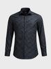 Men's Black Slim Fit Solid Casual Shirt