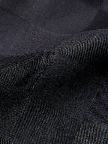 Men's Black Slim Fit Solid Casual Shirt