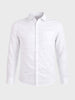 Men's White Slim Fit Striped Casual Shirt