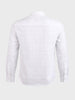 Men's White Slim Fit Striped Casual Shirt