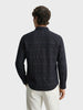 Men's Black Slim Fit Striped Casual Shirt