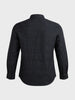 Men's Black Slim Fit Striped Casual Shirt