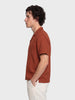 Men's Rust Relaxed Fit Solid Casual Shirt