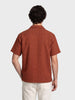 Men's Rust Relaxed Fit Solid Casual Shirt