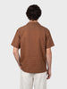 Men's Brown Relaxed Fit Solid Casual Shirt
