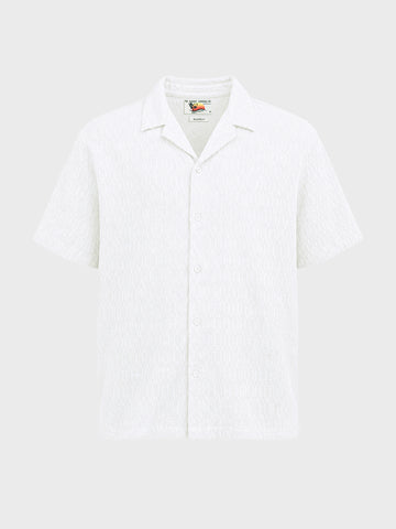 Men's White Relaxed Fit Solid Casual Shirt