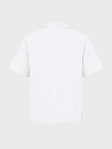 Men's White Relaxed Fit Solid Casual Shirt