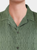 Men's Green Relaxed Fit Solid Casual Shirt