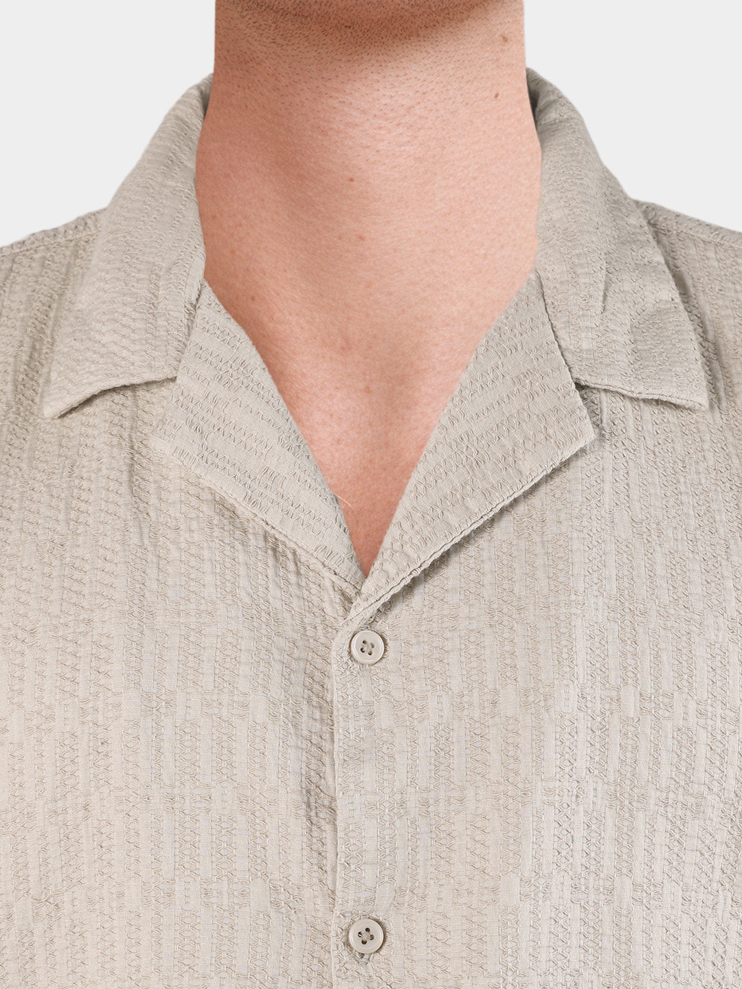 Men's Yellow Relaxed Fit Solid Casual Shirt