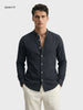 Men's Black Slim Fit Solid Casual Shirt