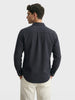 Men's Black Slim Fit Solid Casual Shirt