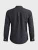 Men's Black Slim Fit Solid Casual Shirt