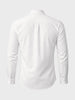 Men's White Slim Fit Textured Casual Shirt