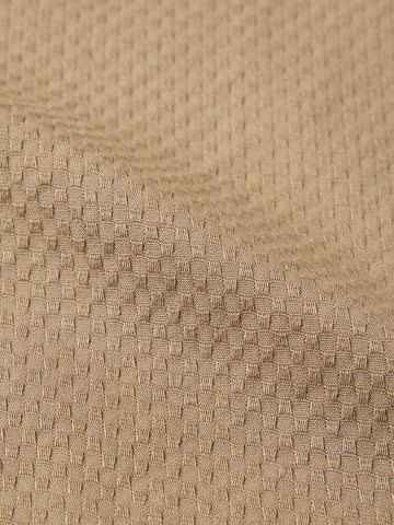 Men's Khaki Slim Fit Solid Casual Shirt