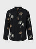 Men's Black Relaxed Fit Embroidered Casual Shirts